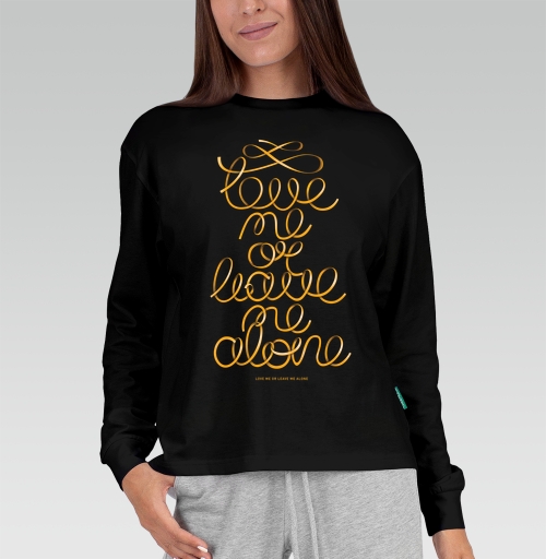 Фотография футболки Gold ribbon lettering / Люби или уходи saying Love me or leave me alone