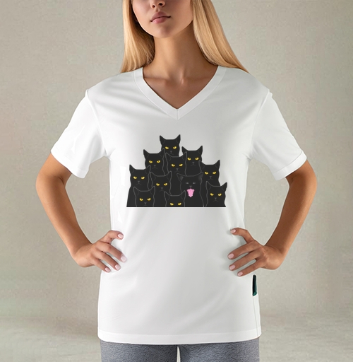 Фотография футболки Котики detected