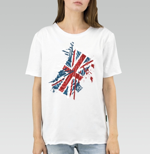 Фотография футболки Британский флаг, таки порвал