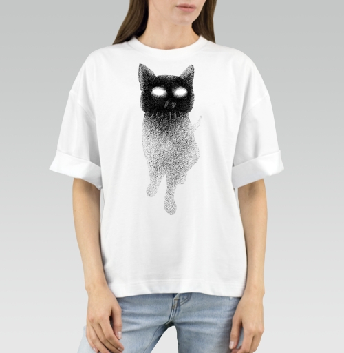 Фотография футболки Кошка в Черепе