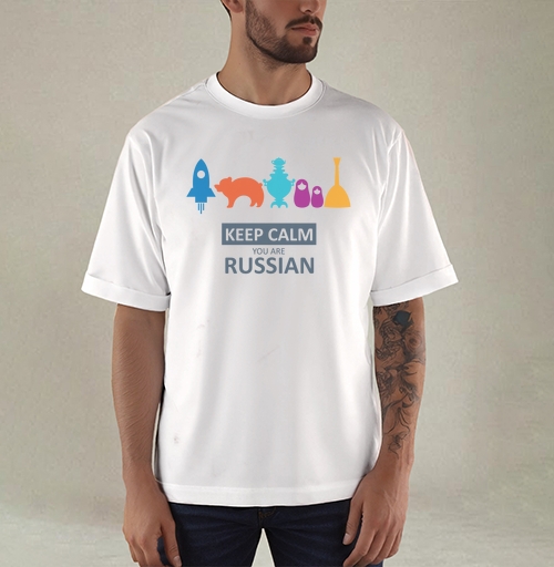 Фотография футболки Минималистичный постер Keep Calm You Are Russian