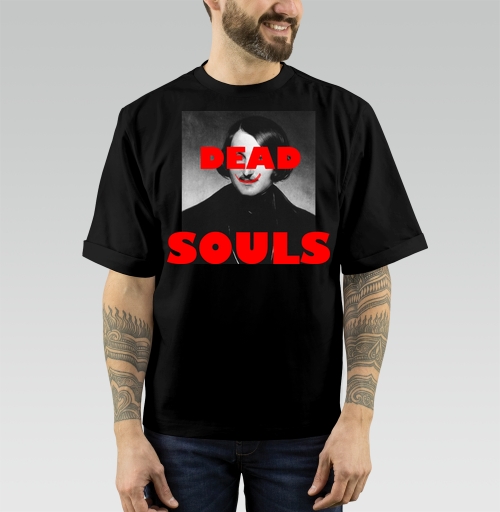 Фотография футболки Dead Souls / Мертвые души ироничный поп арт портрет писателя Гоголь