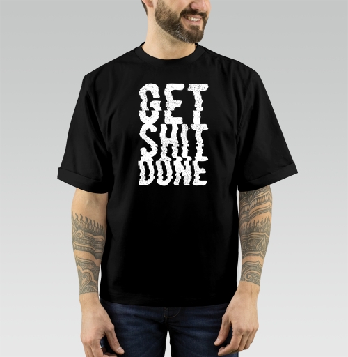 Фотография футболки Футболка GET SHIT DONE в стиле гранж