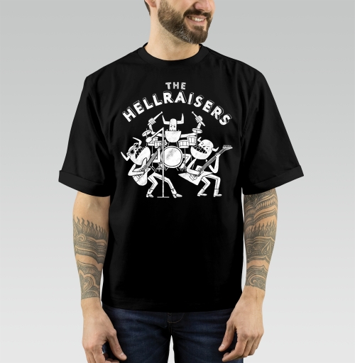 Фотография футболки The Hellraisers / Нарушители спокойствия играют монстры рок музыканты