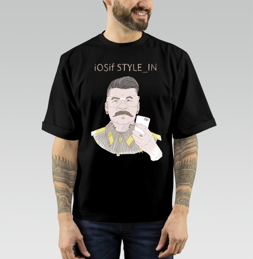 Фотография футболки Ироничный портрет iOSif STYLE_IN в стиле ретро