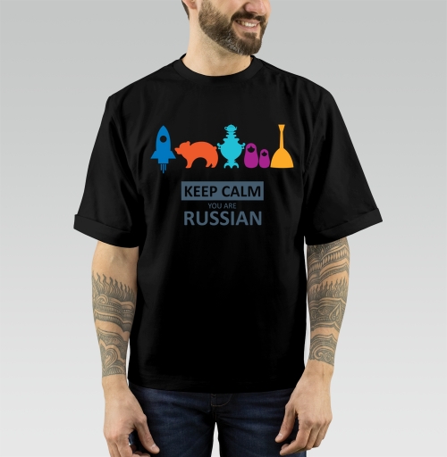 Фотография футболки Минималистичный постер Keep Calm You Are Russian