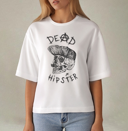 Фотография футболки Футболка DEAD HIPSTER с готическим черепом