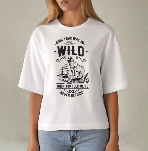 Фотография футболки Find your way in the wild / Найди свой путь в дикой природе