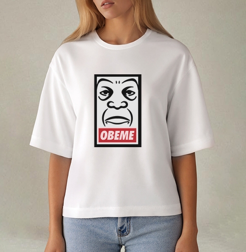 Фотография футболки Машап OBEME – Ироничный Стрит-Арт Постер