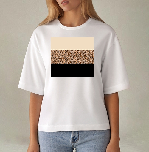 Фотография футболки Элегантная леопардовая полоса / Elegant leopard stripe pattern