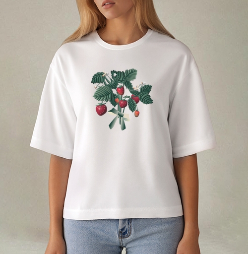 Фотография футболки Strawberry Bouquet Berries Summer / Клубничный Букет Ягоды Лето