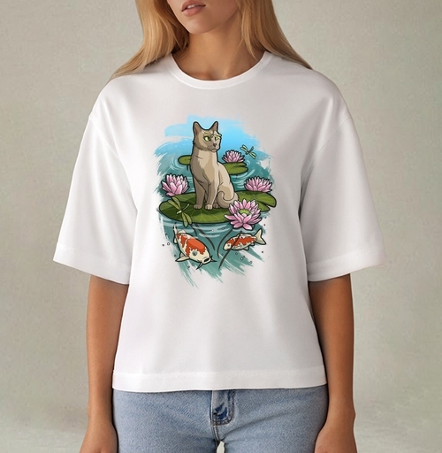 Фотография футболки SummerCat / Летний кот