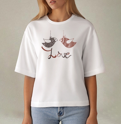 Фотография футболки Love birds / Неразлучники