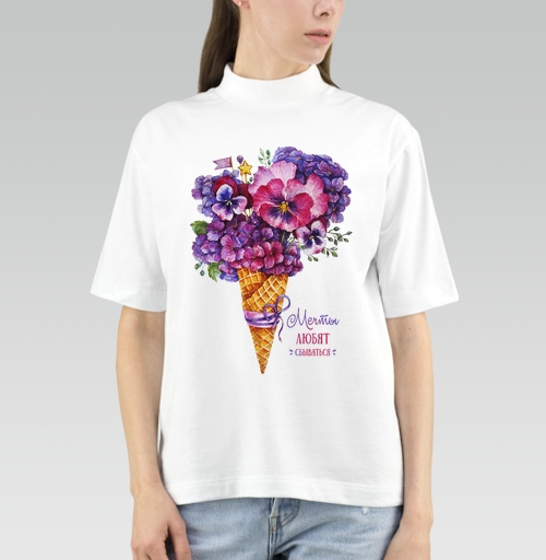 Фотография футболки Цветочный рожок