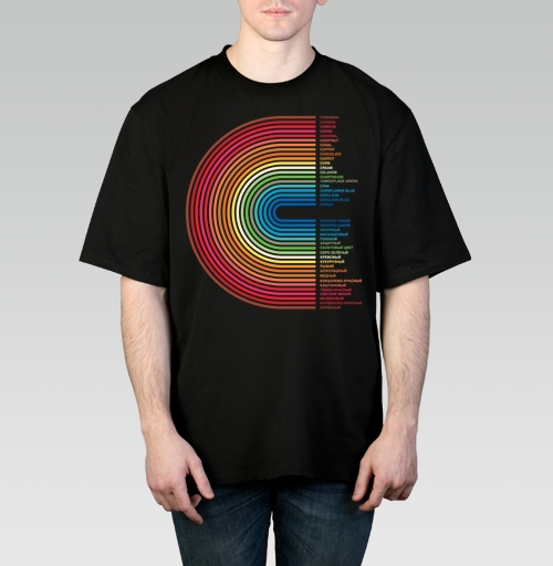 Фотография футболки Rainbow Gradient Colors – Радужный Градиент Цветов