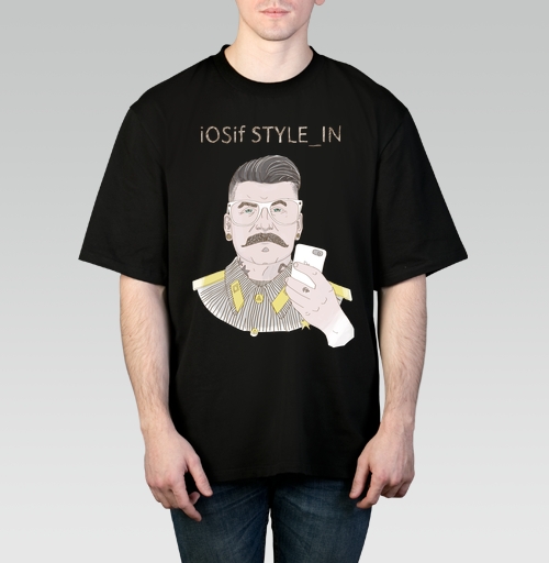 Фотография футболки Ироничный портрет iOSif STYLE_IN в стиле ретро