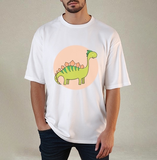 Фотография футболки Зеленый динозаврик