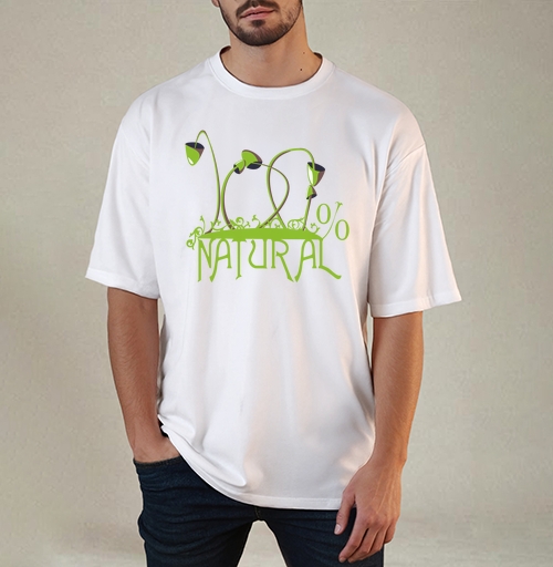 Фотография футболки 100% NATURAL
