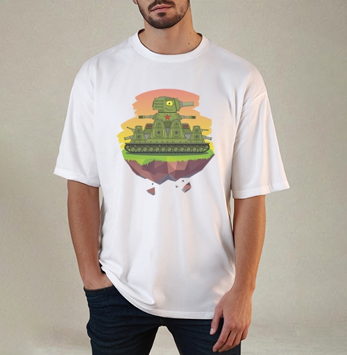 Фотография футболки Multi-Turret Soviet Tank / Грозная машина Пали из всех башен!