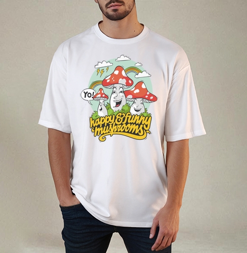 Фотография футболки Funny Mushrooms