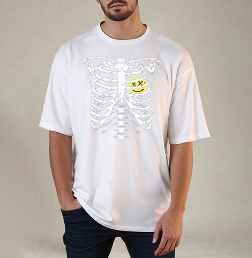 Фотография футболки Скелет смайл