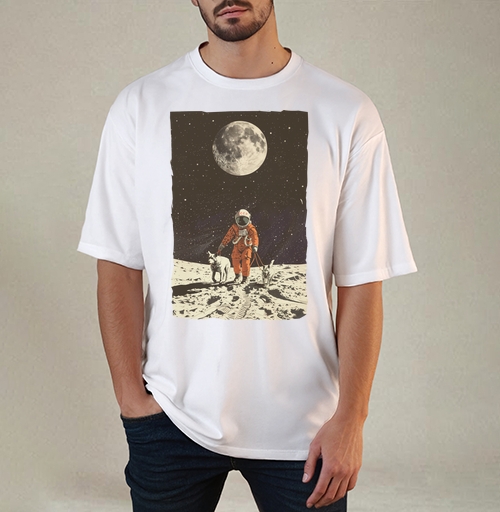 Фотография футболки Выгул собак на Луне