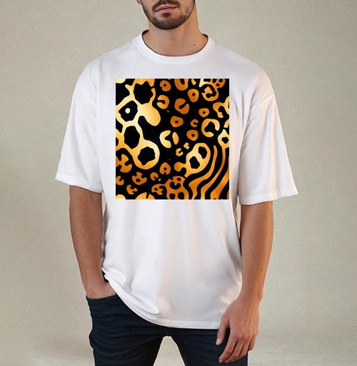 Фотография футболки Golden Leopard Pattern / Золотой леопардовый узор для вашего дома