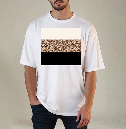 Фотография футболки Элегантная леопардовая полоса / Elegant leopard stripe pattern