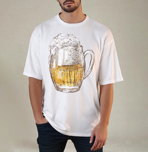 Фотография футболки Янтарная кружка пива Beer Time