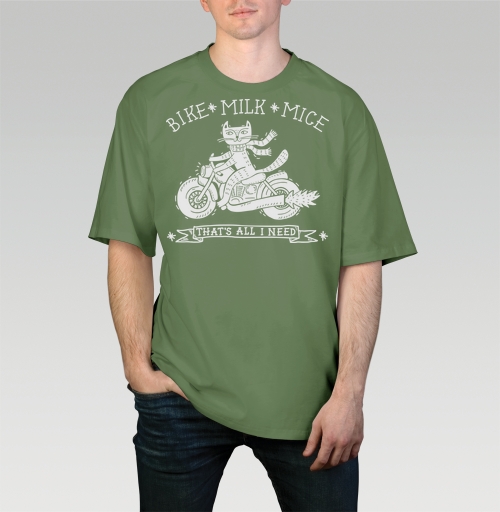 Фотография футболки Кот мотоцикл