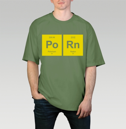 Фотография футболки Шутливый постер «Po Rn» в стиле таблицы Менделеева