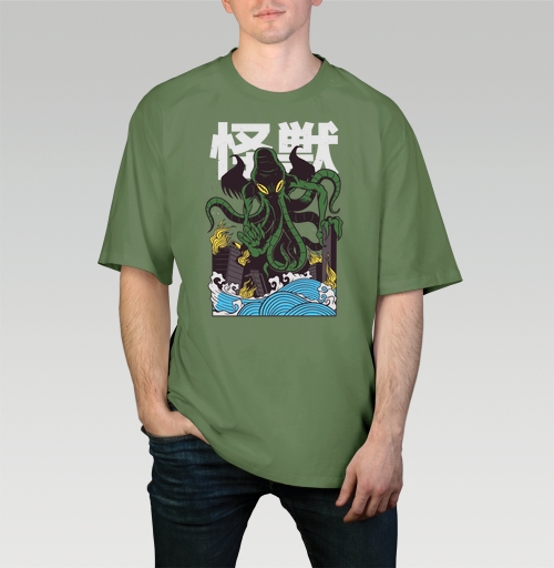 Фотография футболки Кайдзю Ктулху Годзилла Пародия