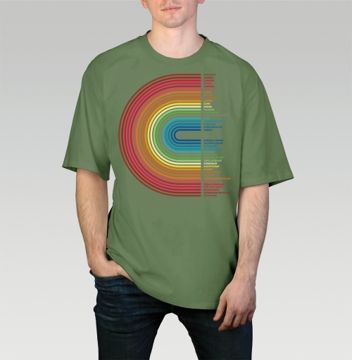 Фотография футболки Rainbow Gradient Colors – Радужный Градиент Цветов