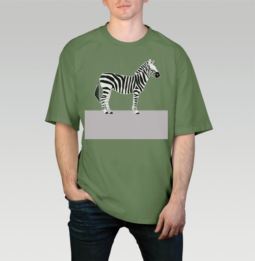Фотография футболки Зебра на светло сиреневом фоне Зебра на светло сиреневом фоне