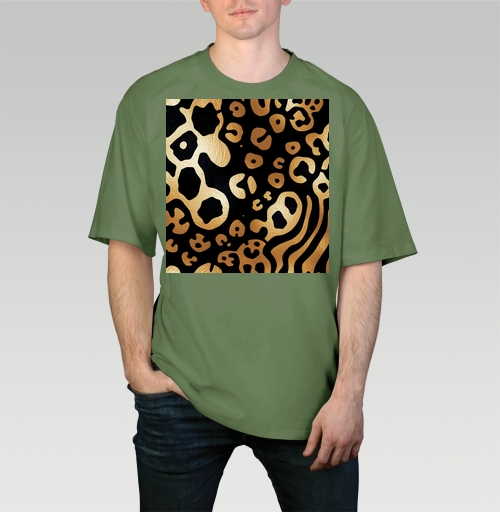 Фотография футболки Golden Leopard Pattern / Золотой леопардовый узор для вашего дома