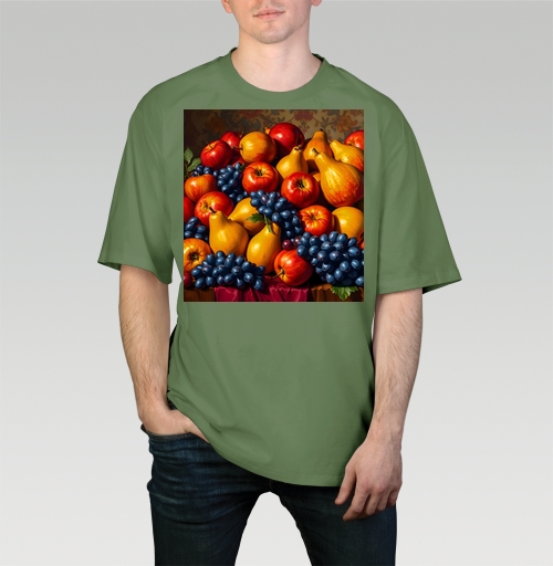 Фотография футболки Спелые яблоки груши Натюрморт Still Life натюрморт для кухни подарок