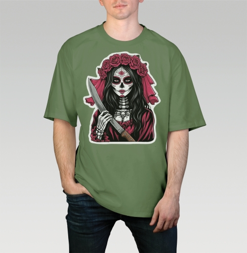 Фотография футболки Мстительная невеста Santa Muerte с ножом