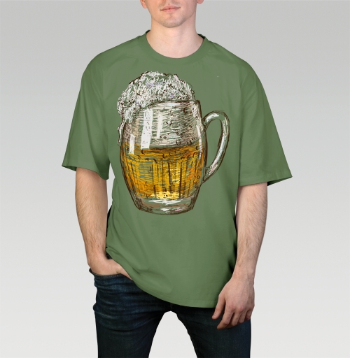 Фотография футболки Янтарная кружка пива Beer Time