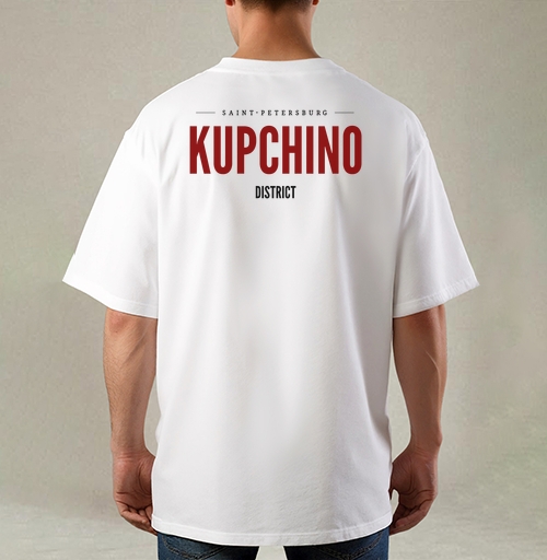 Фотография футболки KUPCHINO Санкт-Петербург Лаконичный Принт