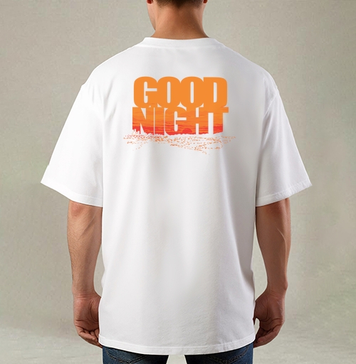 Фотография футболки Доброе прощание ночи с динамичным распадом слов Good Night