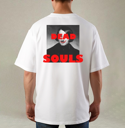 Фотография футболки Dead Souls / Мертвые души ироничный поп арт портрет писателя Гоголь
