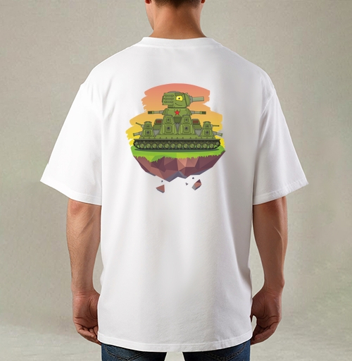 Фотография футболки Multi-Turret Soviet Tank / Грозная машина Пали из всех башен!