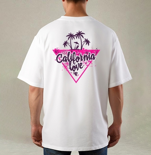 Фотография футболки California love яркая романтика пальмовой вечеринки