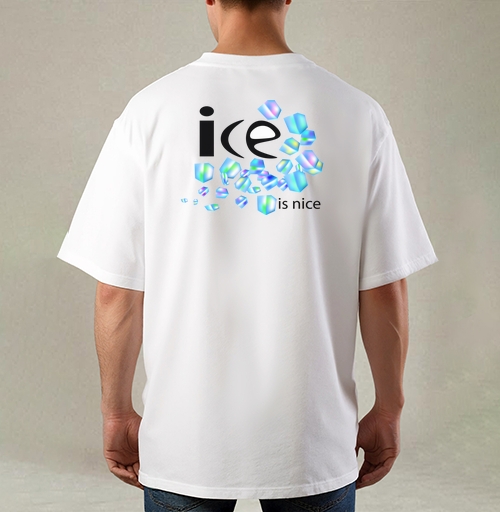 Фотография футболки Лёд Свежесть Холодная Весёлая Надпись ice is nice
