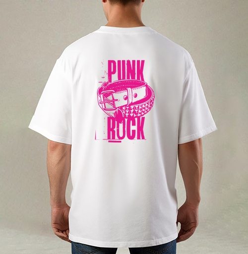Фотография футболки Яркий кожаный ремень с шипами в духе панк рок – PUNK ROCK