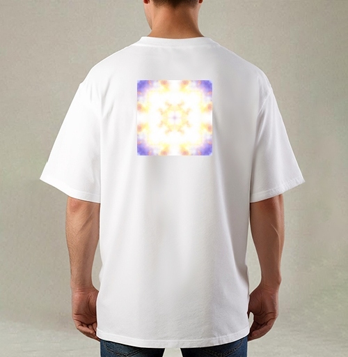 Фотография футболки Сияющее духовное просветление в нежных пастельных тонах