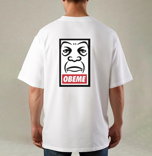 Фотография футболки Машап OBEME – Ироничный Стрит-Арт Постер