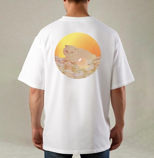 Фотография футболки Majestic Cat Seer / Величественный Кот Провидец за мистической сферой