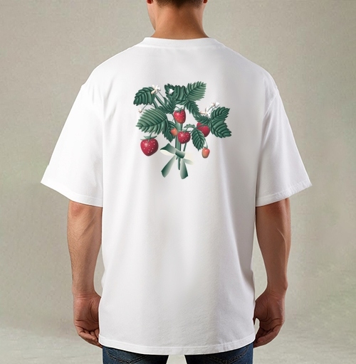Фотография футболки Strawberry Bouquet Berries Summer / Клубничный Букет Ягоды Лето
