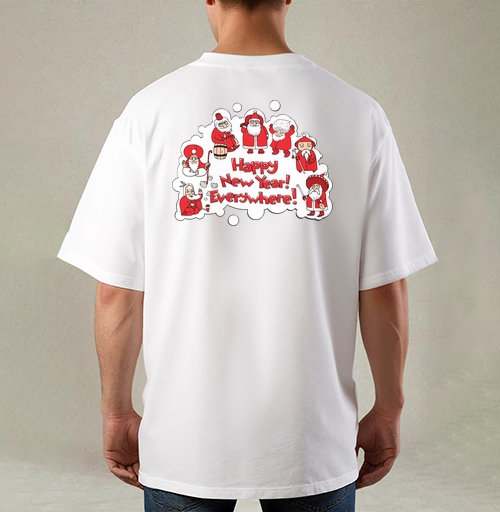 Фотография футболки Global Santa Unites / Глобальный Санта Объединяет New Year Everywhere